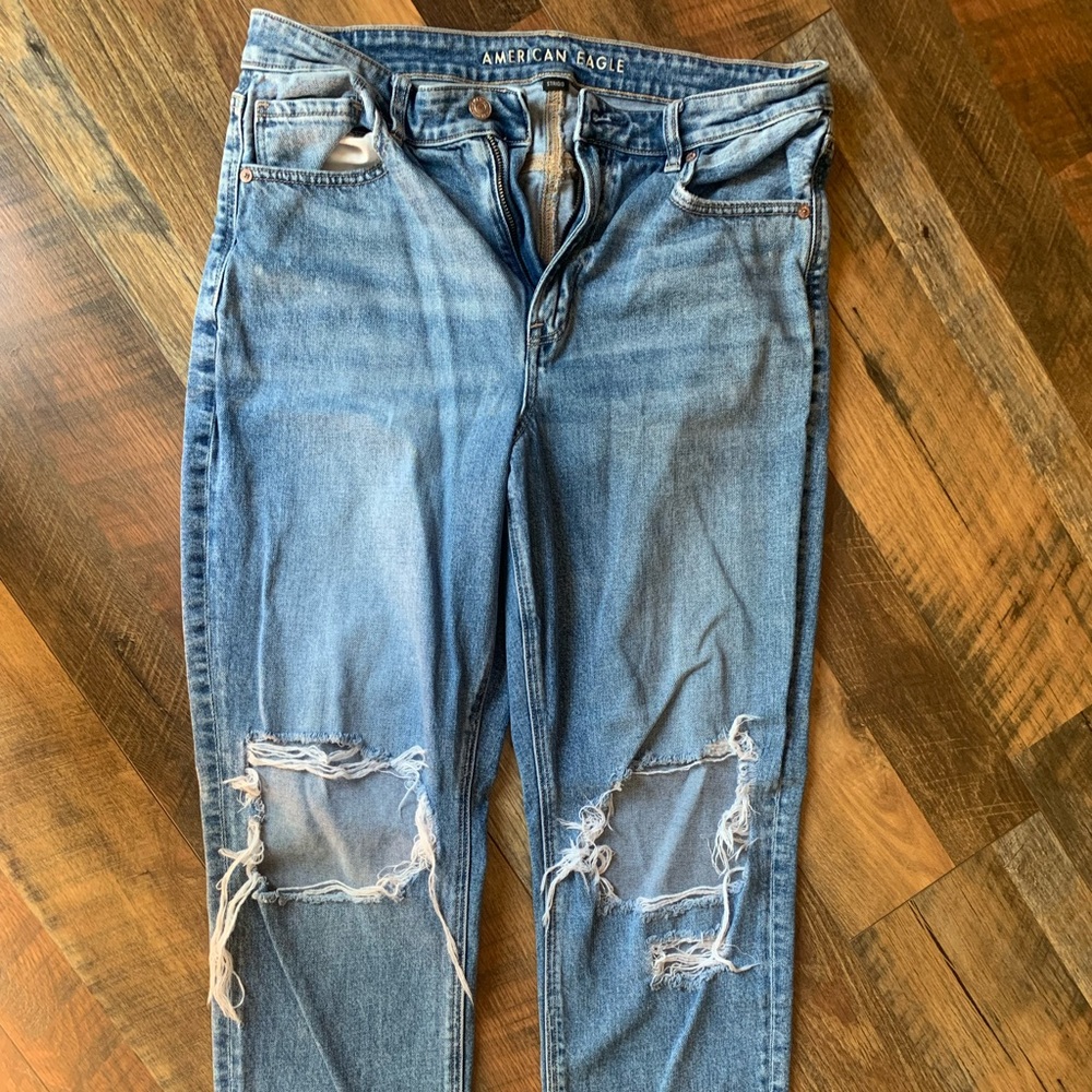 American Eagle highest rise mom jeans